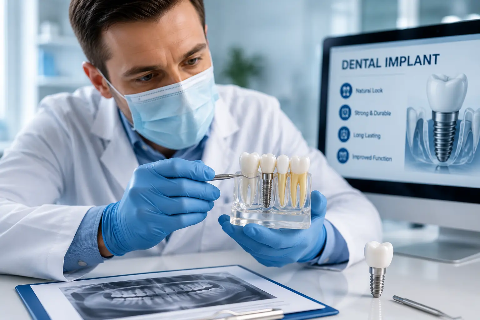 Tasa de éxito de los implantes dentales: resultados a 10, 20 y 30 años, riesgos de fracaso y duración